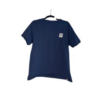 Adidas Originals Blue Short Sleeve Tee Shirt Men’s Size Medium Trefoil Logo
